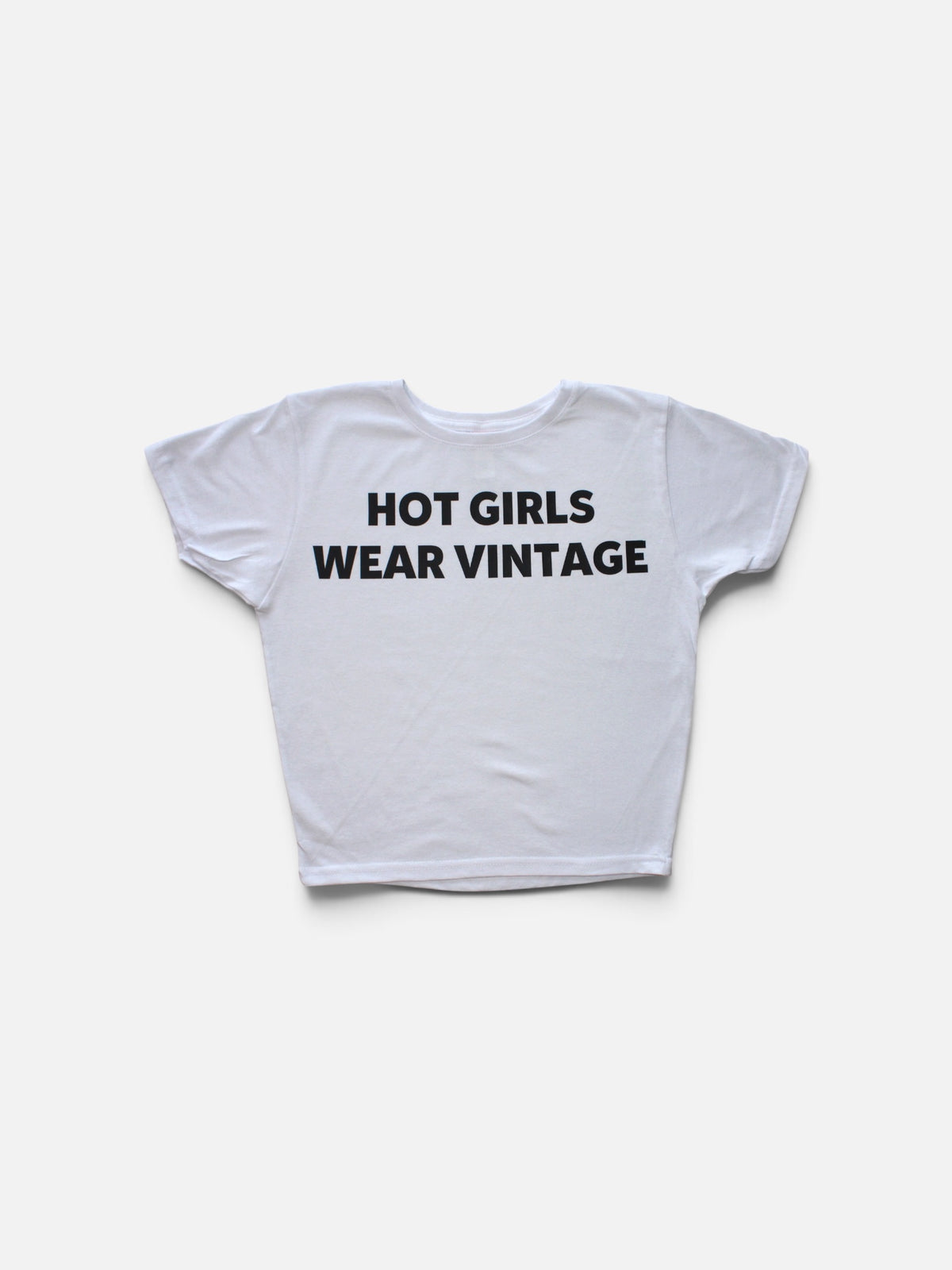 BABY TEE "HOT GIRLS WEAR VINTAGE"
