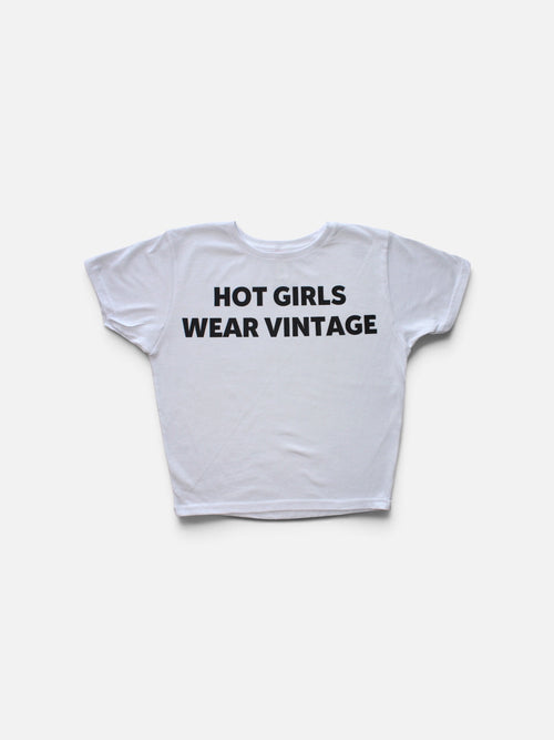 BABY TEE "HOT GIRLS WEAR VINTAGE"