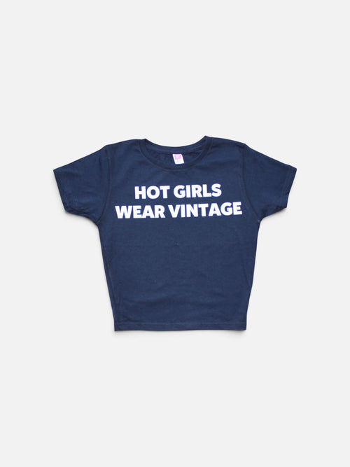 BABY TEE "HOT GIRLS WEAR VINTAGE"
