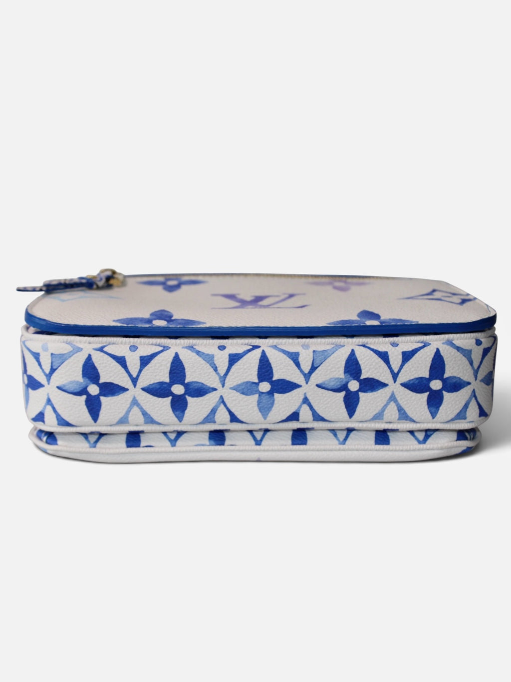 Bolso de hombro Hibiscx's Archive de piel con estampado de monograma Louis Vuitton en tonos azul y violeta acuarela