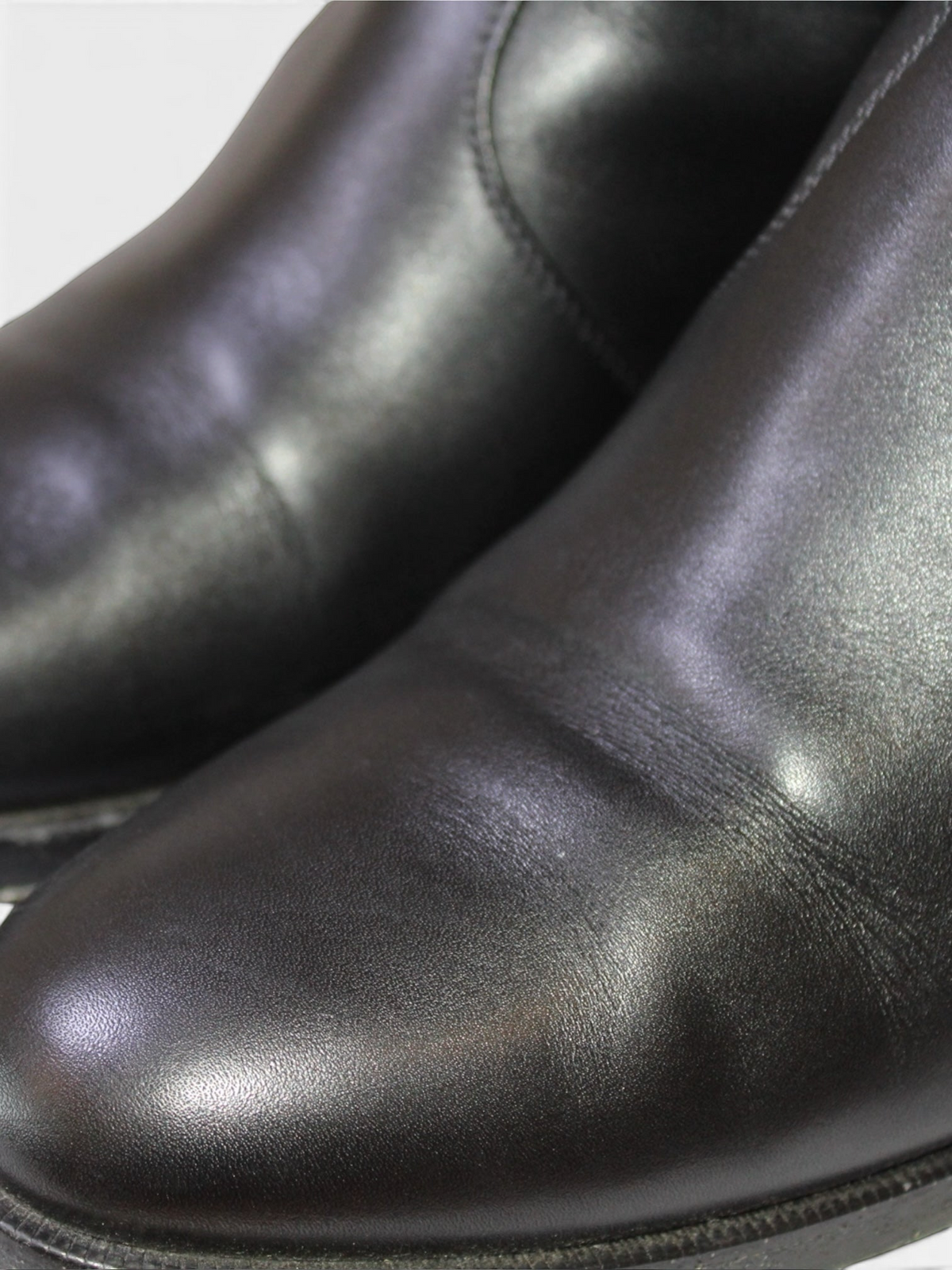 Botines de piel negra Hermès de Hibiscx's Archive con acabado liso y diseño clásico de lujo